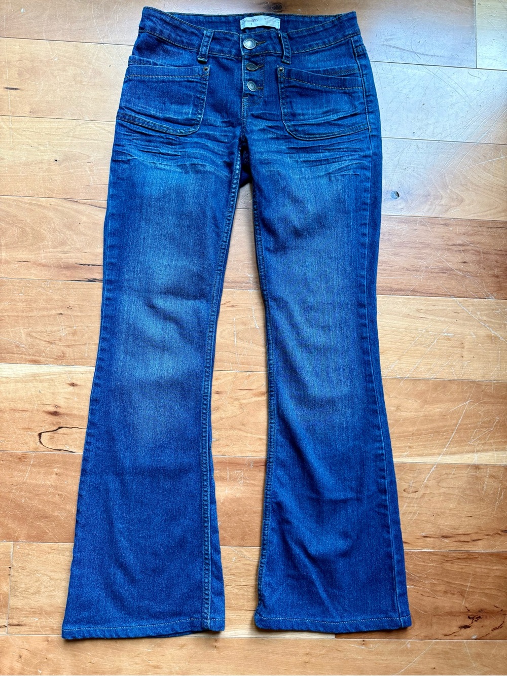 No Boundaries Dark Blue Flare Jeans